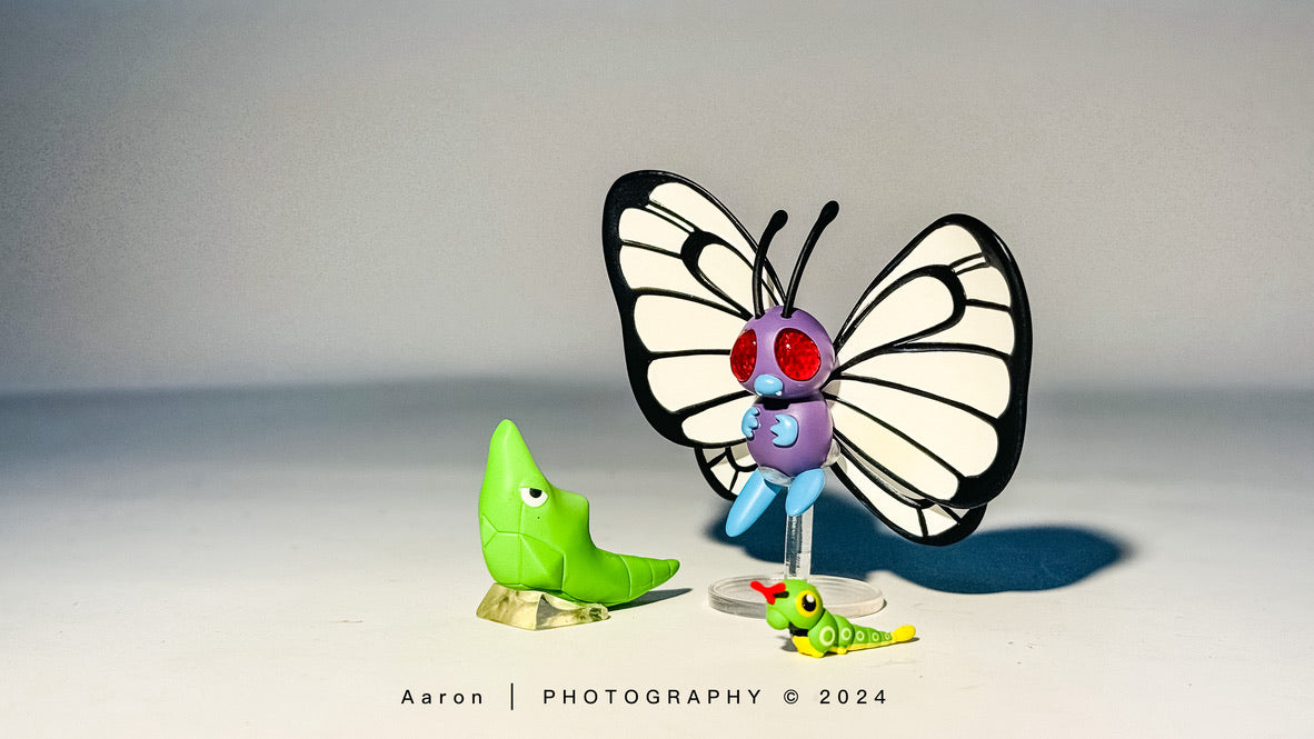 [IN STOCK] 1/20 Scale World Figure [FLF] - Caterpie & Metapod & Butterfree