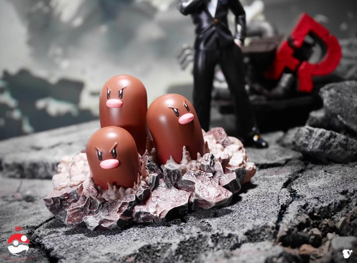 [IN STOCK] 1/20 Scale World Figure [BOOM] - Diglett & Dugtrio