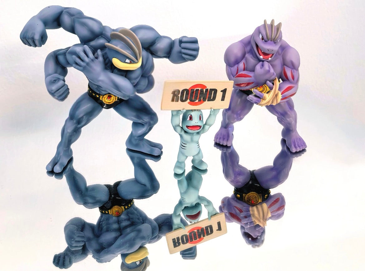 [IN STOCK] 1/20 Scale World Figure [HJ] - Machop & Machoke & Machamp