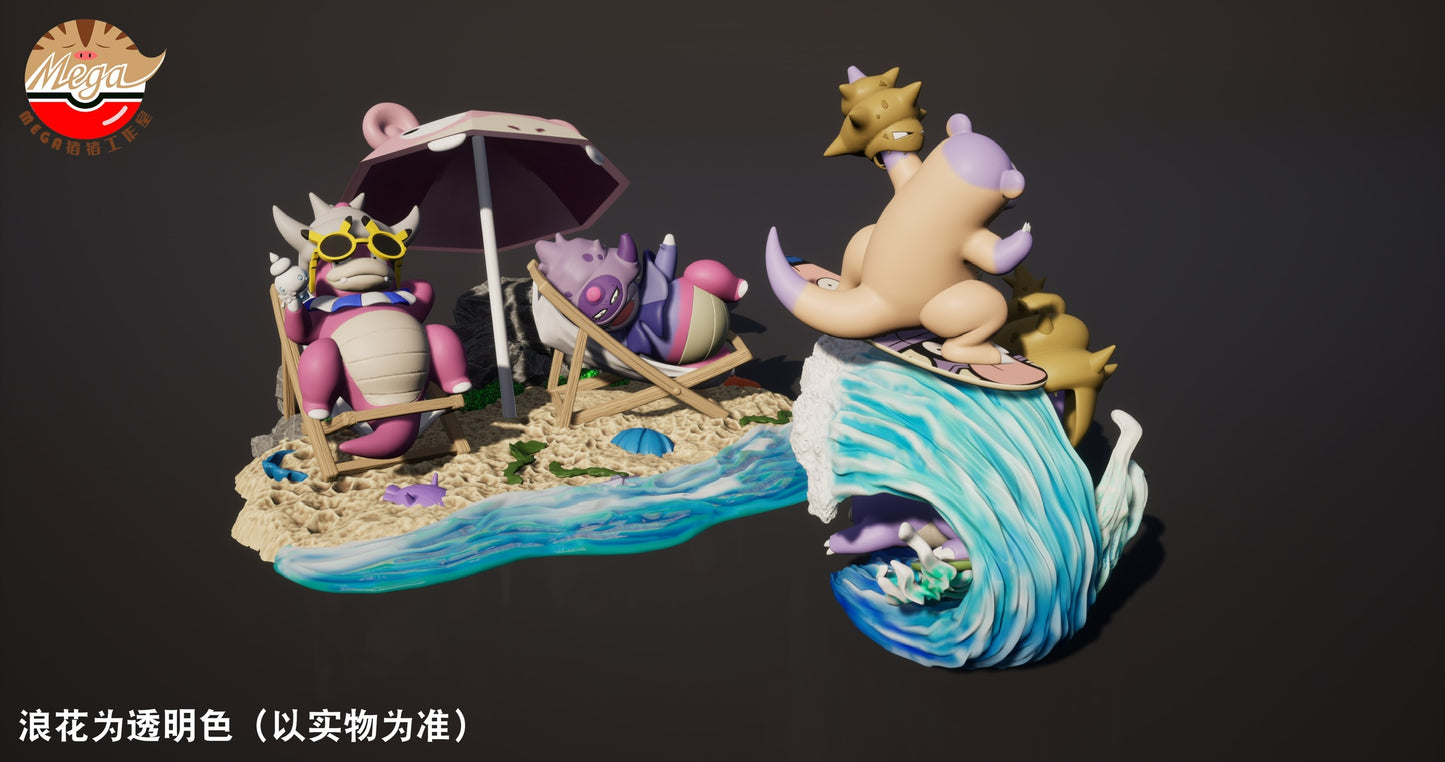 [PREORDER] 1/20 Scale World Figure [MEGAZZ] - Slowbro & Slowking & Galarian Slowbro & Galarian Slowking