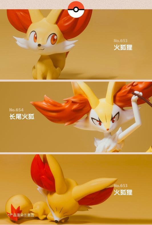 [PREORDER] 1/20 Scale World Figure [PUMPFAKE] - Fennekin & Braixen