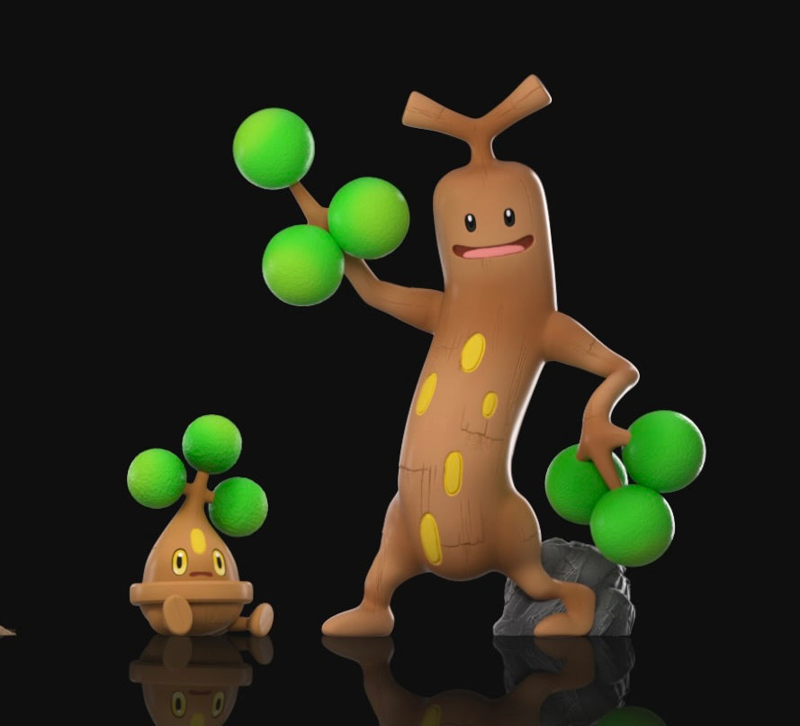 [PREORDER] 1/20 Scale World Figure [WONDER] - Sunkern & Sunflora & Sudowoodo & Bonsly