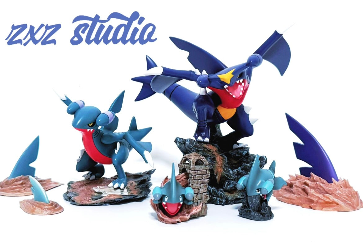 [IN STOCK] 1/20 Scale World Figure [PALLET TOWN] - Gible & Gabite & Garchomp