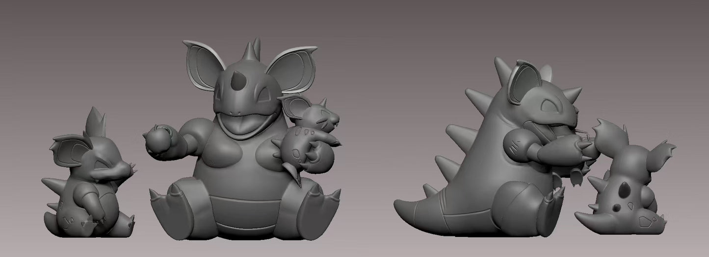 [PREORDER] 1/20 Scale World Figure [WONDER] - Nidoran♀ & Nidorina & Nidoqueen