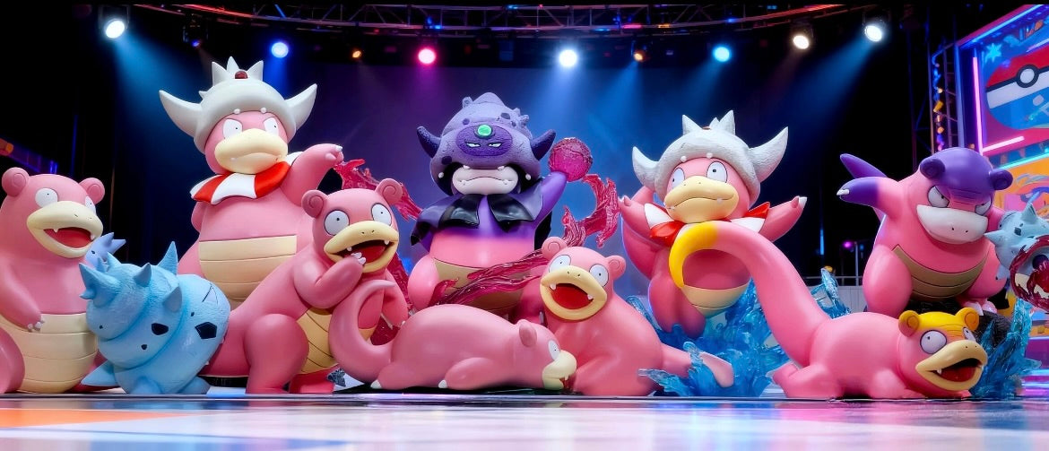 [IN STOCK] 1/20 Scale World Figure [PALLET TOWN] - Galarian Slowpoke & Slowbro & Slowking