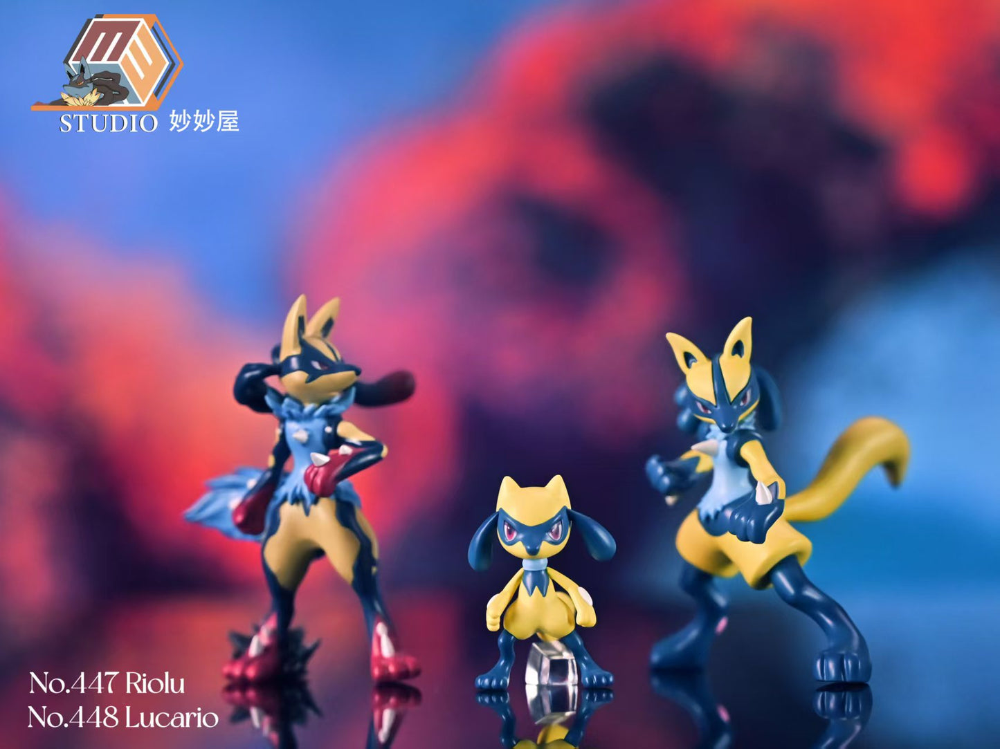 [IN STOCK] 1/20 Scale World Figure [MMW] - Riolu & Lucario & Mega Lucario