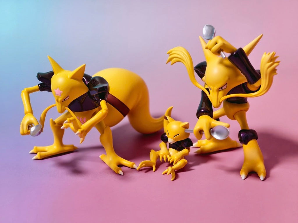 [IN STOCK] 1/20 Scale World Figure [GOLDEN CITY] - Abra & Kadabra & Alakazam