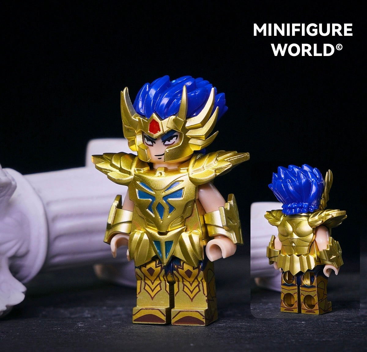 [IN STOCK] Custom Designed Minifigure [MINIFIGURE WORLD] - Gold Saint