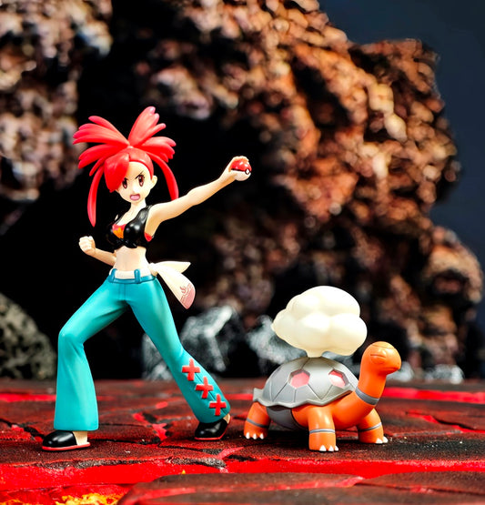[IN STOCK] 1/20 Scale World Figure [POKEDEX MOMENT] - Flannery & Torkoal