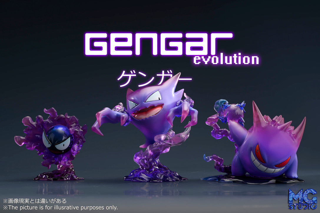 Shiny Gastly, Haunter, & Gengar models (via Chrales) : r/TheSilphRoad