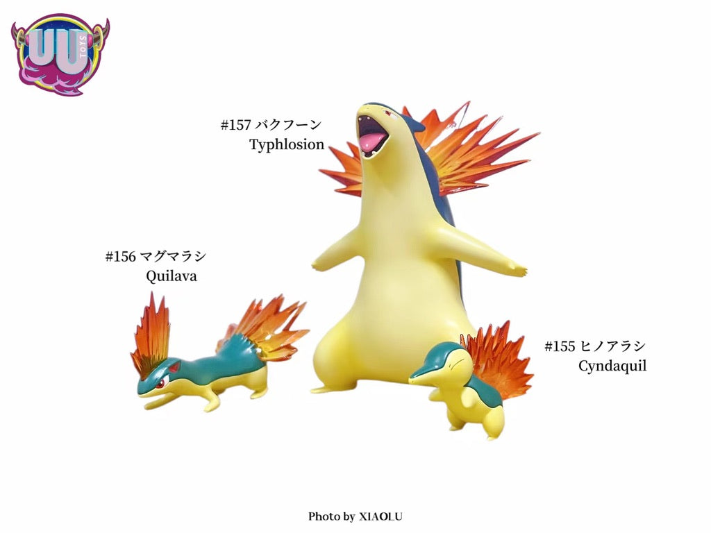 [IN STOCK] 1/20 Scale World Figure [UU] - Cyndaquil & Quilava & Typhlosion