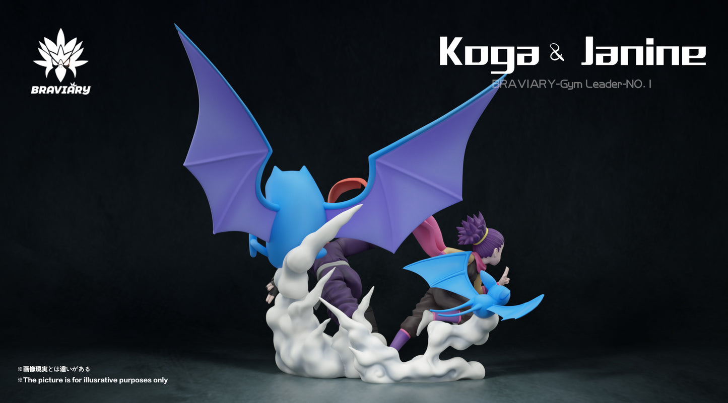 [PREORDER] 1/20 Scale World Figure [BRAVIARY] - Koga & Janine & Zubat & Golbat