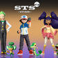 [PREORDER] 1/20 Scale World Figure [STS] - Ash Ketchum & Snivy & Cilan & Pansage & Iris & Axew