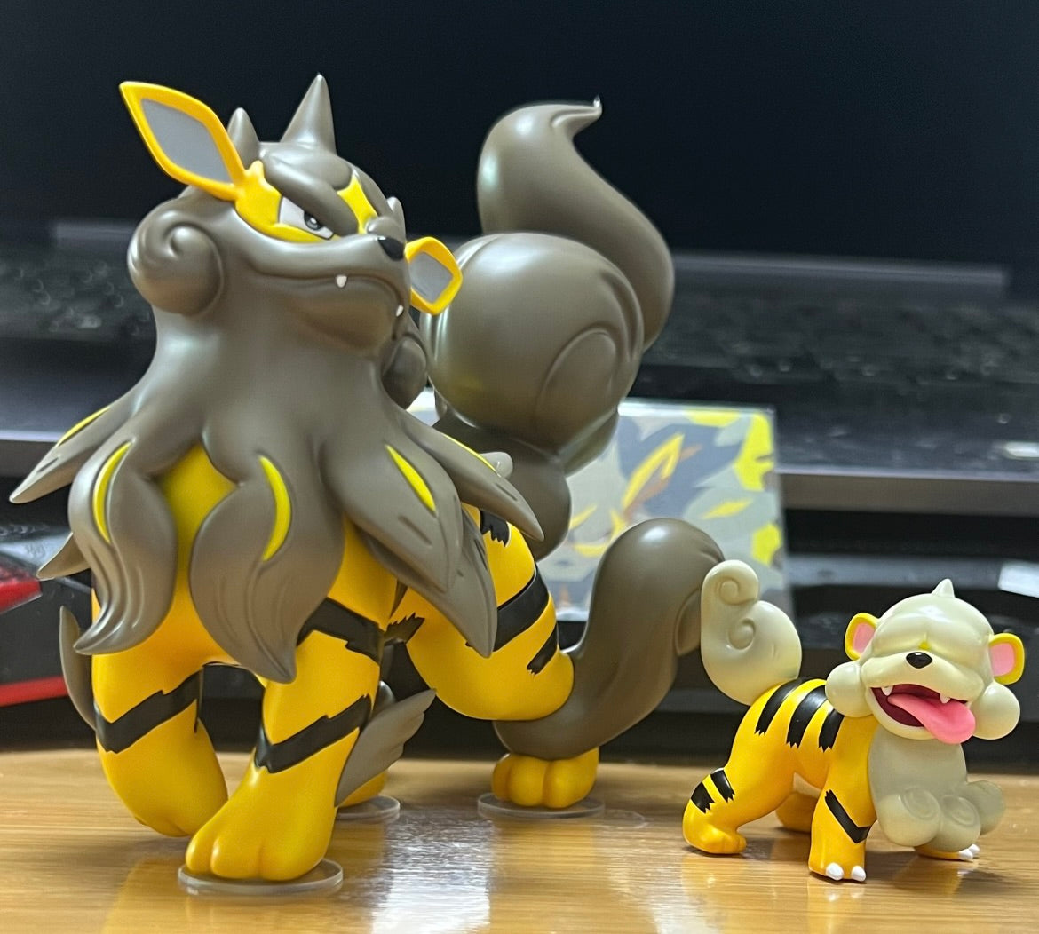[IN STOCK] 1/20 Scale World Figure [YH] - Hisuian Growlithe & Arcanine