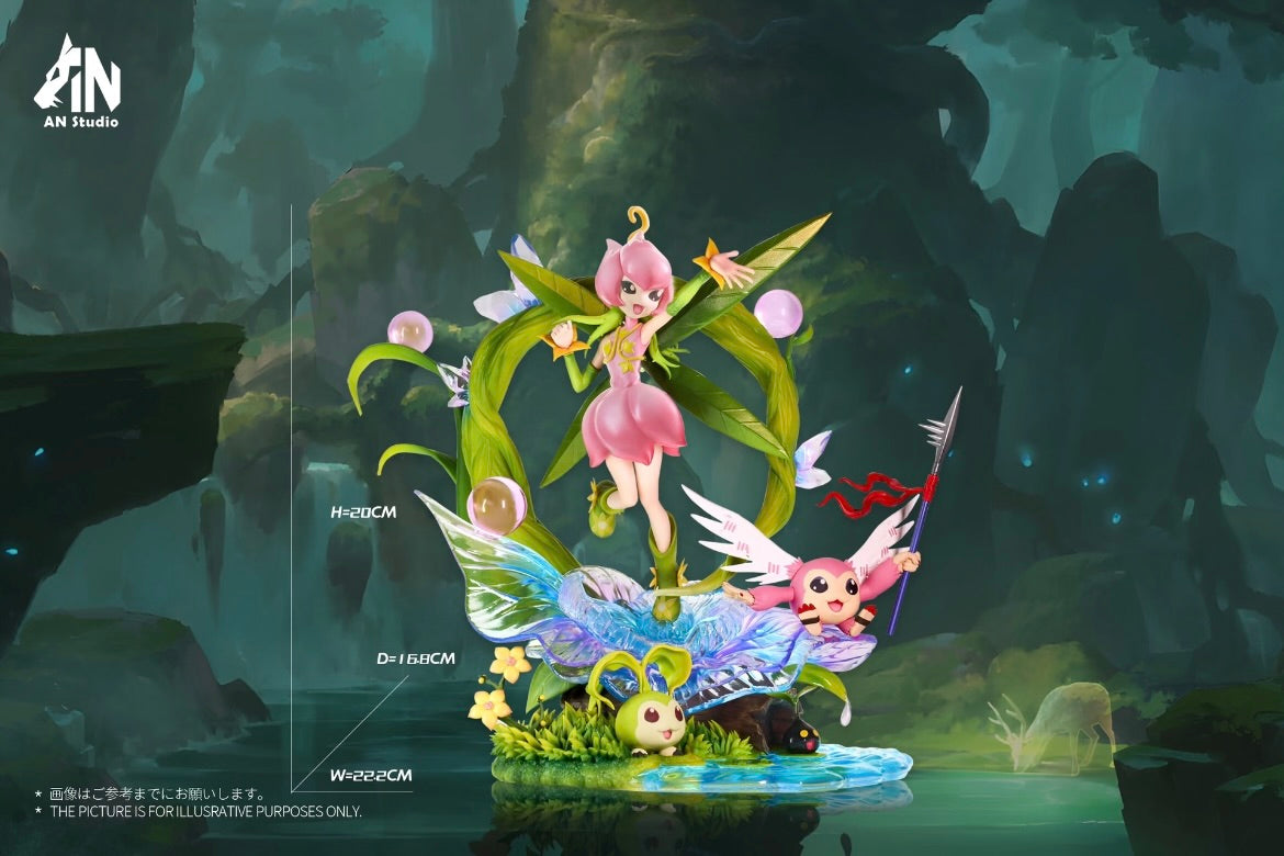 [IN STOCK] Digimon Figure [AN] - Lilimon & Tanemon & Nyokimon & Piximon