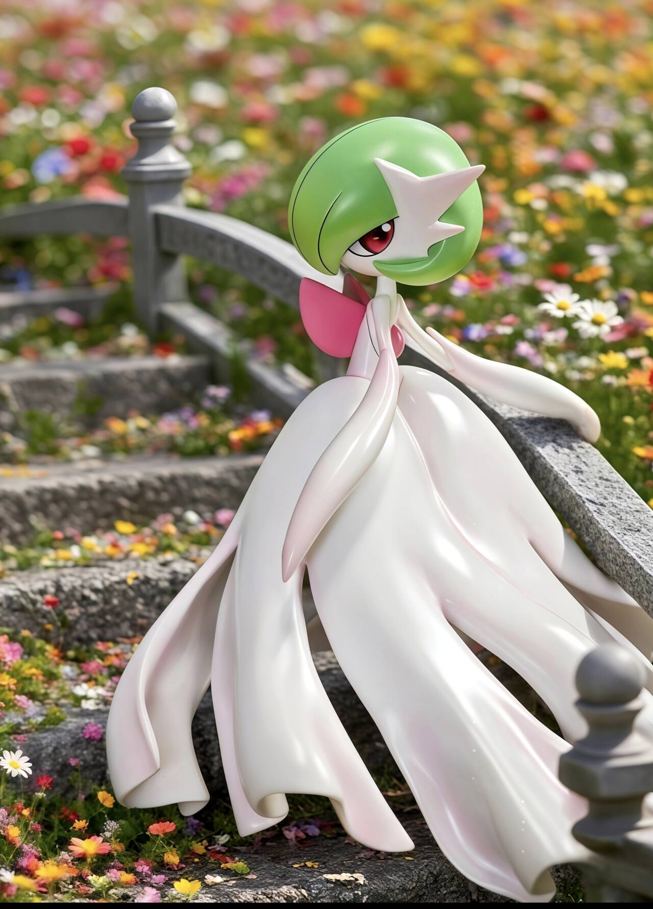 [IN STOCK] 1/20 Scale World Figure [PALLET TOWN] - Mega Gardevoir & Mega Gallade