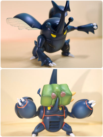 [PREORDER] 1/20 Scale World Figure [PAND] - Heracross & Mega Heracross & Charjabug