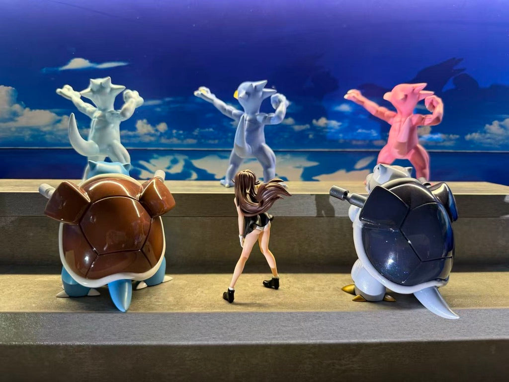 [PREORDER] 1/20 Scale World Figure [TEAM ROCKET] - Blue & Blastoise