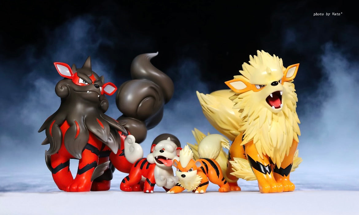 [IN STOCK] 1/20 Scale World Figure [YH] - Hisuian Growlithe & Arcanine