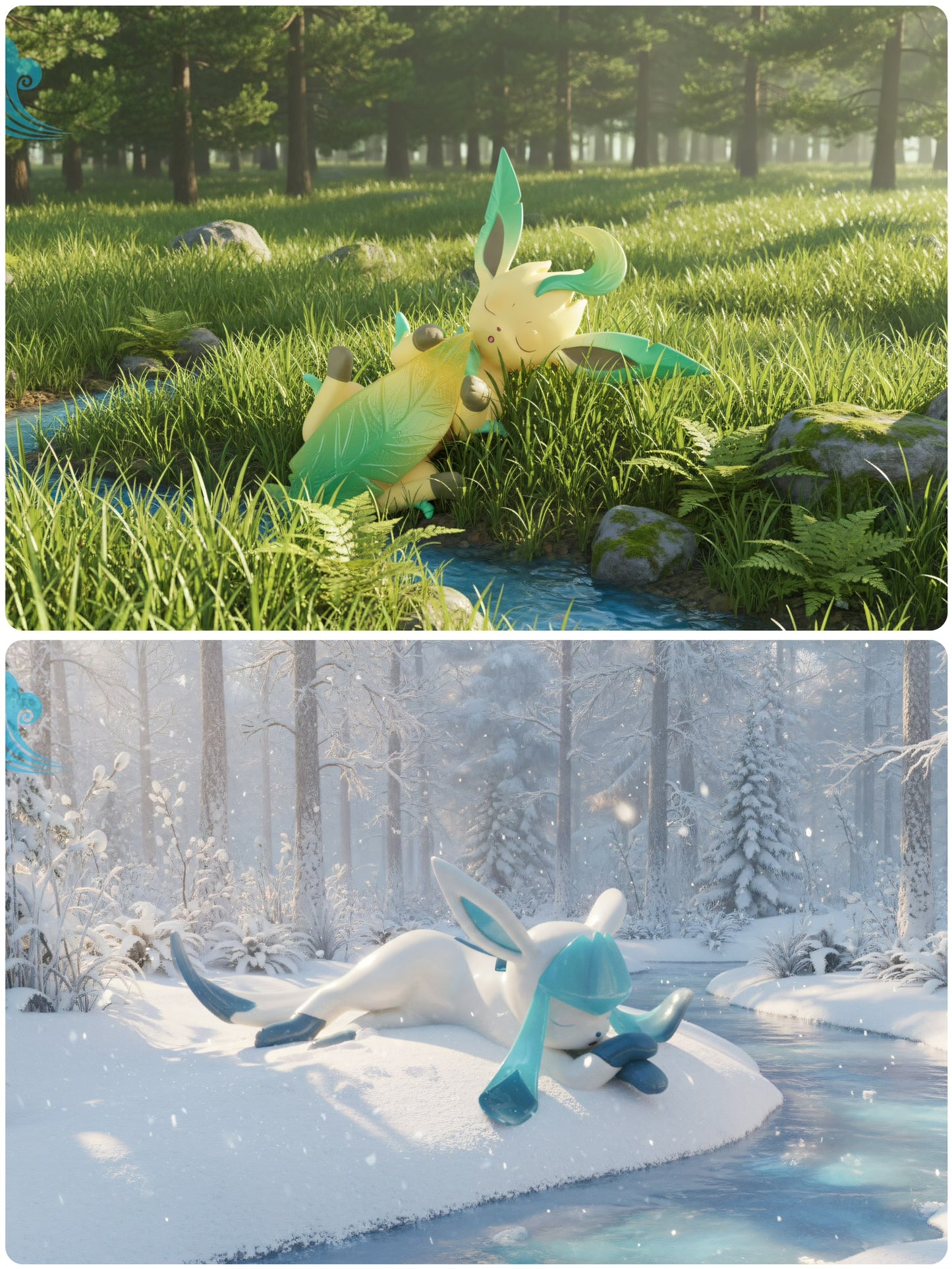[PREORDER] 1/20 Scale World Figure [LFG] - Leafeon & Glaceon