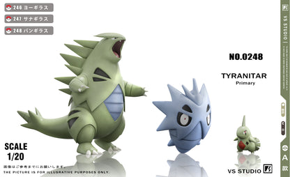 [PREORDER] 1/20 Scale World Figure [VS] - Larvitar & Pupitar & Tyranitar
