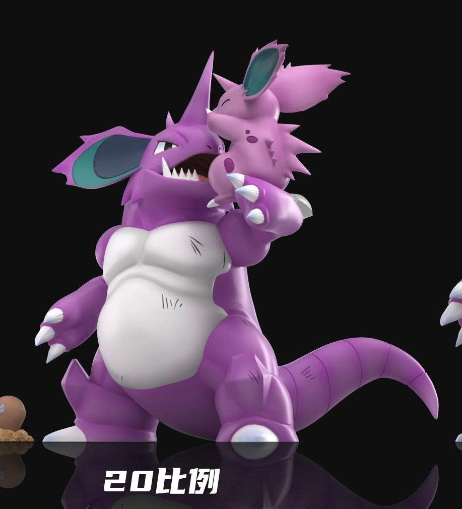 [PREORDER] 1/20 Scale World Figure [WONDER] - Nidoran♂ & Nidorino & Nidoking