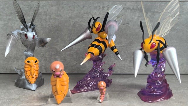 [IN STOCK] 1/20 Scale World Figure [ZR] - Weedle & Kakuna & Beedrill & Mega Beedrill