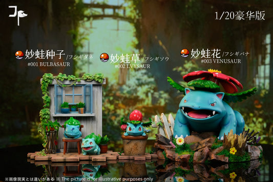 [PREORDER] 1/20 Scale World Figure [JP] - Bulbasaur & Ivysaur & Venusaur