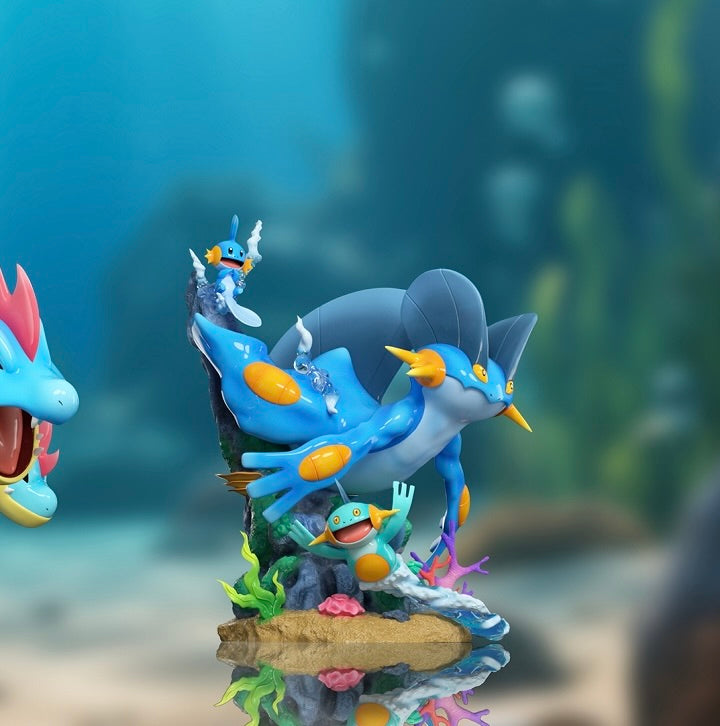 [PREORDER] 1/20 Scale World Figure [XO] - Mudkip & Marshtomp & Swampert