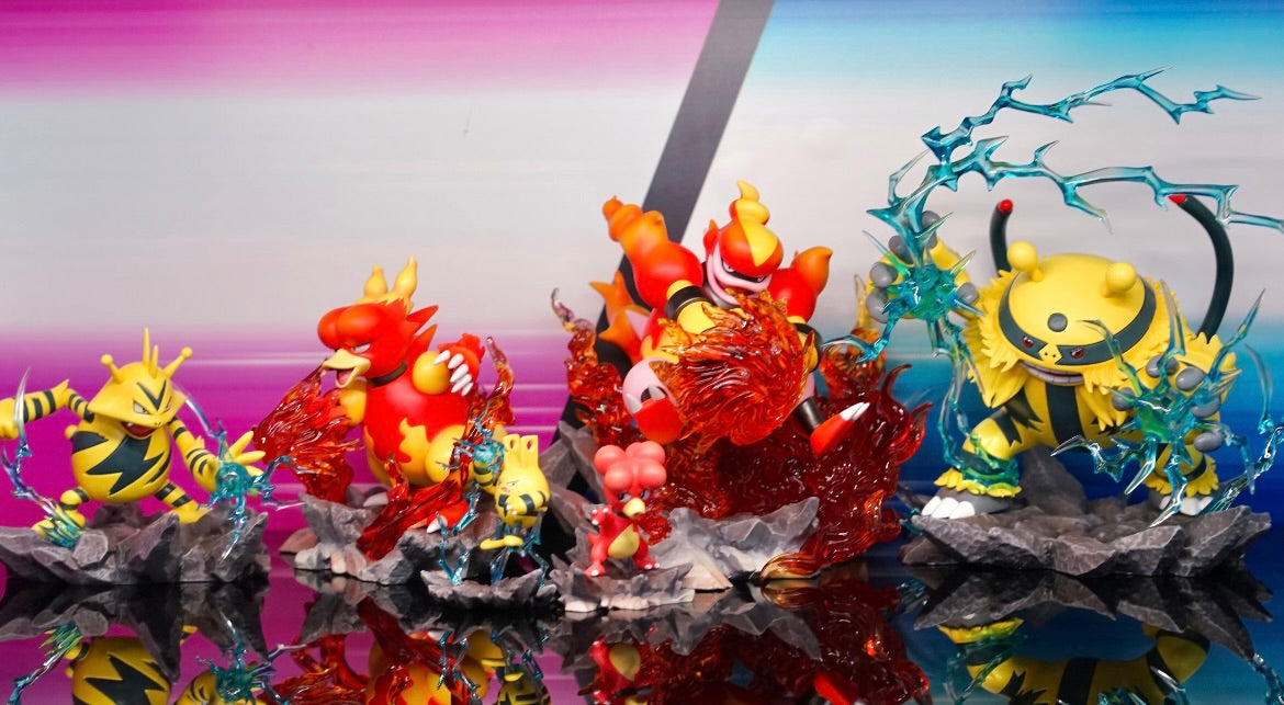 [IN STOCK] 1/20 Scale World Figure [UING] - Electabuzz & Elekid & Electivire & Magmar & Magby & Magmortar