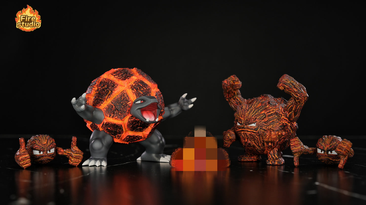 [IN STOCK] 1/20 Scale World Figure [FIRE] - Geodude & Graveler & Golem