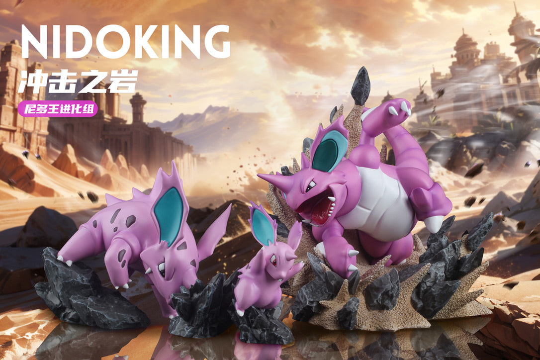 [IN STOCK] 1/20 Scale World Figure [SUN] - Nidorina & Nidorino & Nidoking