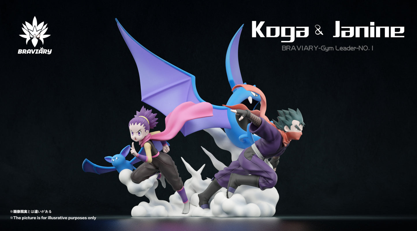 [PREORDER] 1/20 Scale World Figure [BRAVIARY] - Koga & Janine & Zubat & Golbat