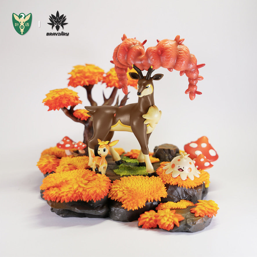 [PREORDER] 1/20 Scale World Figure [YEYU] - Deerling & Sawsbuck (Autumn Form)