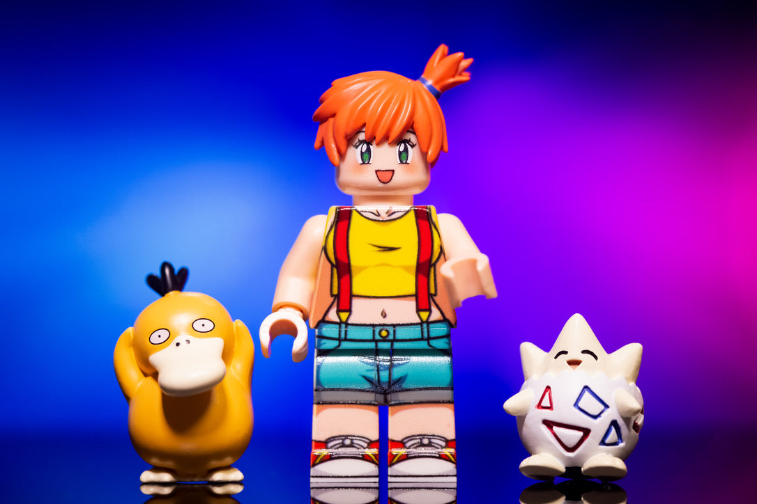 [IN STOCK] Pokemon Minifigure [Liberty Brick] - Misty & Psyduck & Togepi