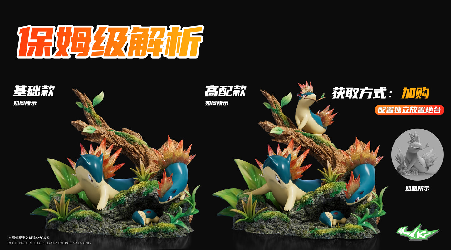 [PREORDER] 1/20 Scale World Figure [SK] - Cyndaquil & Quilava & Typhlosion