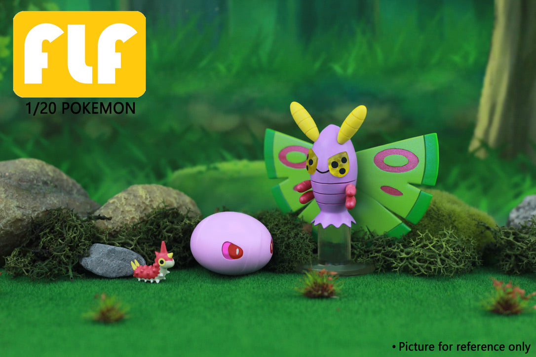 [PREORDER] 1/20 Scale World Figure [FLF] - Wurmple & Silcoon & Beautifly & Cascoon & Dustox