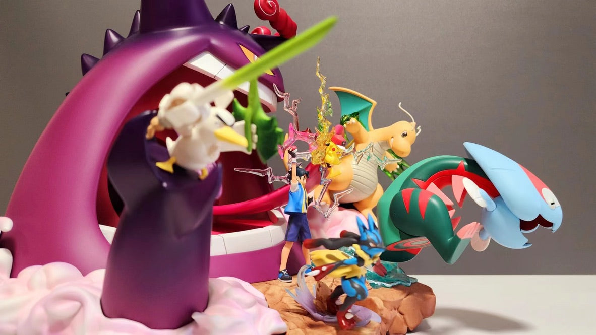 [IN STOCK] 1/20 Scale World Figure [BQG] - Ash Ketchum & Pikachu & Gigantamax Gengar & Dragonite & Mega Lucario & Dracovish & Sirfetch’d
