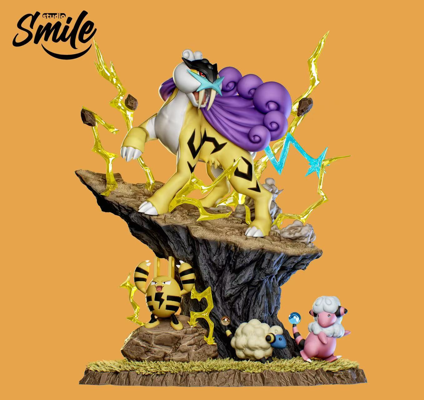 [PREORDER] 1/20 Scale World Figure [SMILE] - Mareep & Flaaffy & Elekid & Raikou