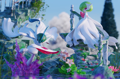 [IN STOCK] 1/20 Scale World Figure [PALLET TOWN] - Mega Gardevoir & Mega Gallade