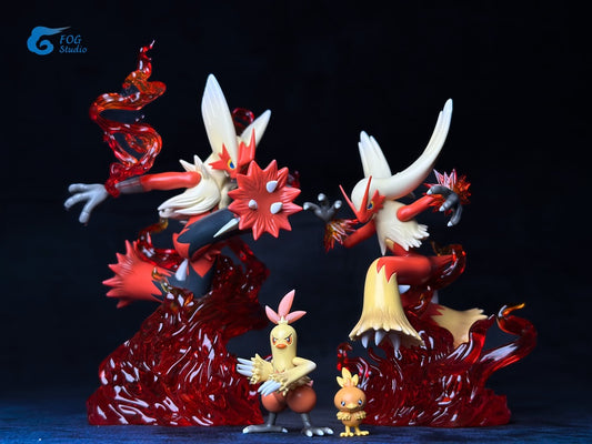 [PREORDER] 1/20 Scale World Figure [FOG] - Torchic & Combusken & Blaziken & Mega Blaziken