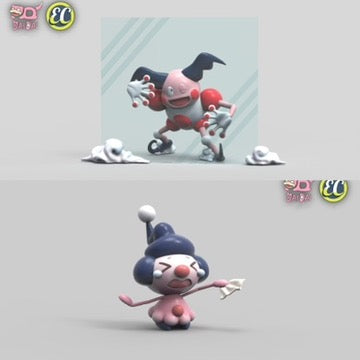 [PREORDER] 1/20 Scale World Figure [EC] - Mr. Mime & Mime Jr. & Galarian Mr. Mime & Mr. Rime