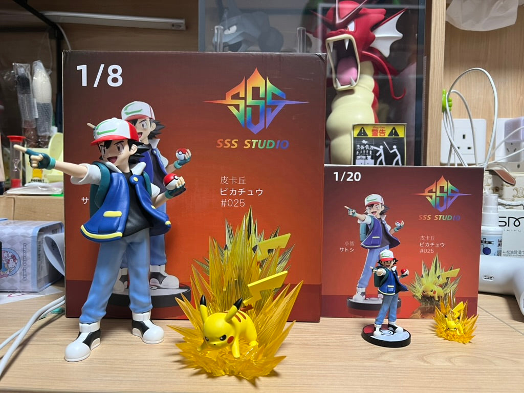 [IN STOCK] 1/20 Scale World Figure [SSS] - Ash Ketchum & Pikachu