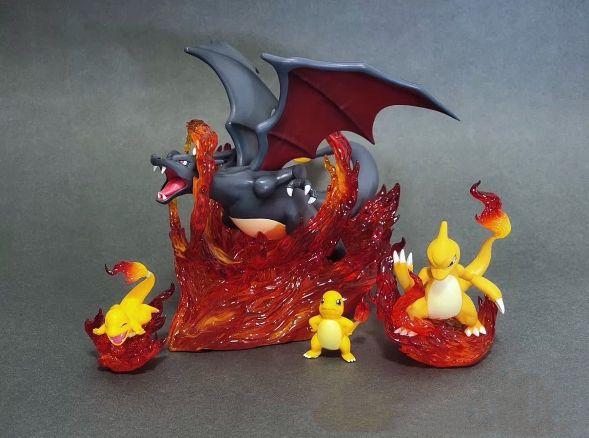 [IN STOCK] 1/20 Scale World Figure [PALLET TOWN] - Charmander & Charmeleon & Charizard