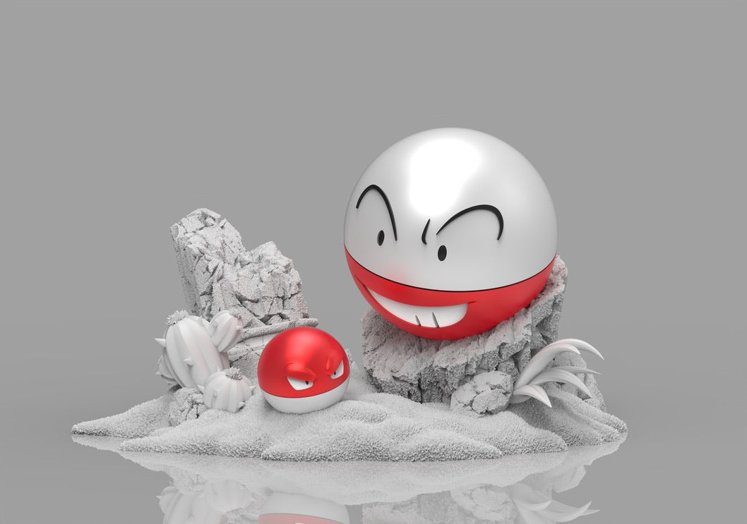 [PREORDER] 1/20 Scale World Figure [KIPI] - Voltorb & Electrode