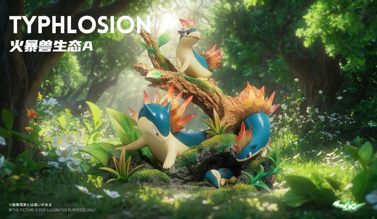 [PREORDER] 1/20 Scale World Figure [SK] - Cyndaquil & Quilava & Typhlosion