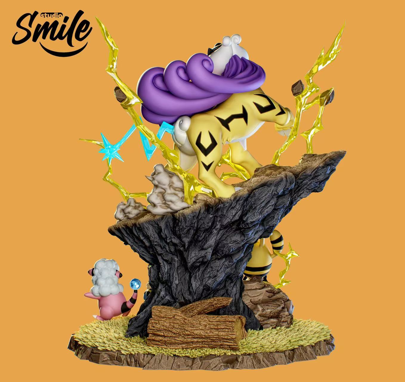 [PREORDER] 1/20 Scale World Figure [SMILE] - Mareep & Flaaffy & Elekid & Raikou