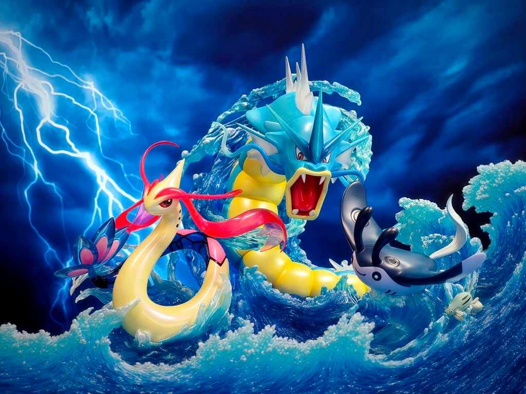 [IN STOCK] 1/20 Scale World Figure [PALLET TOWN] - Magikarp & Gyarados
