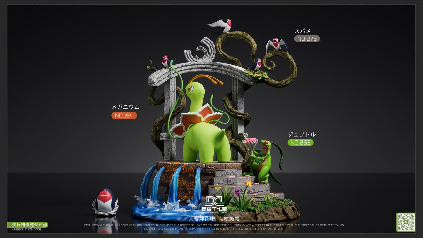 [PREORDER] GK Statue [DD] - Meganium & Grovyle & Taillow