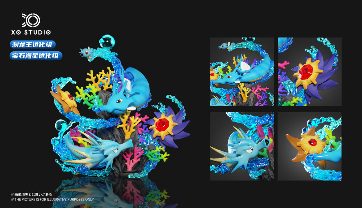 [PREORDER CLOSED] 1/20 Scale World Figure [XO] - Horsea & Seadra & Staryu & Starmie & Kingdra